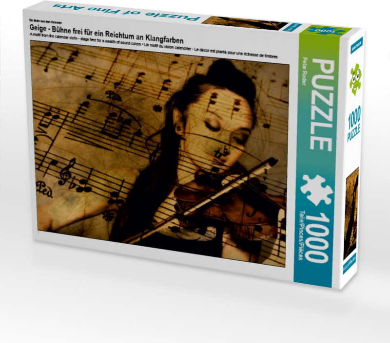 CALVENDO Puzzle Ein Motiv aus dem Kalender Geige - Bühne frei für ein Reichtum an Klangfarben | 1000 Teile Lege-Größe 64x48cm Foto-Puzzle für glückliche Stunden