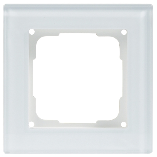 OPUS-FUSION G-Rahmen 1-f., pw Glas, polarweiß/polarweiß
