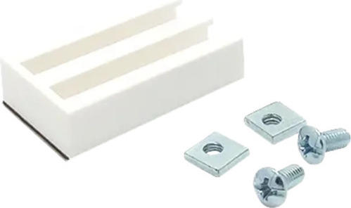 Klebeträger für SOLUNA Rollo nach Maß Welle 30 mm weiß