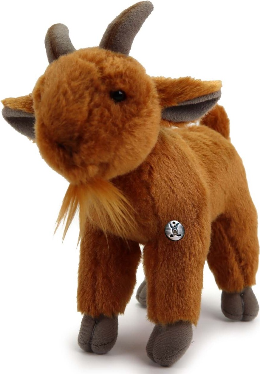 Kuscheltiere*biz Ziege Kuscheltier braun Geiss Ziegenbock stehend Plüschtier RAMSEY KT531717