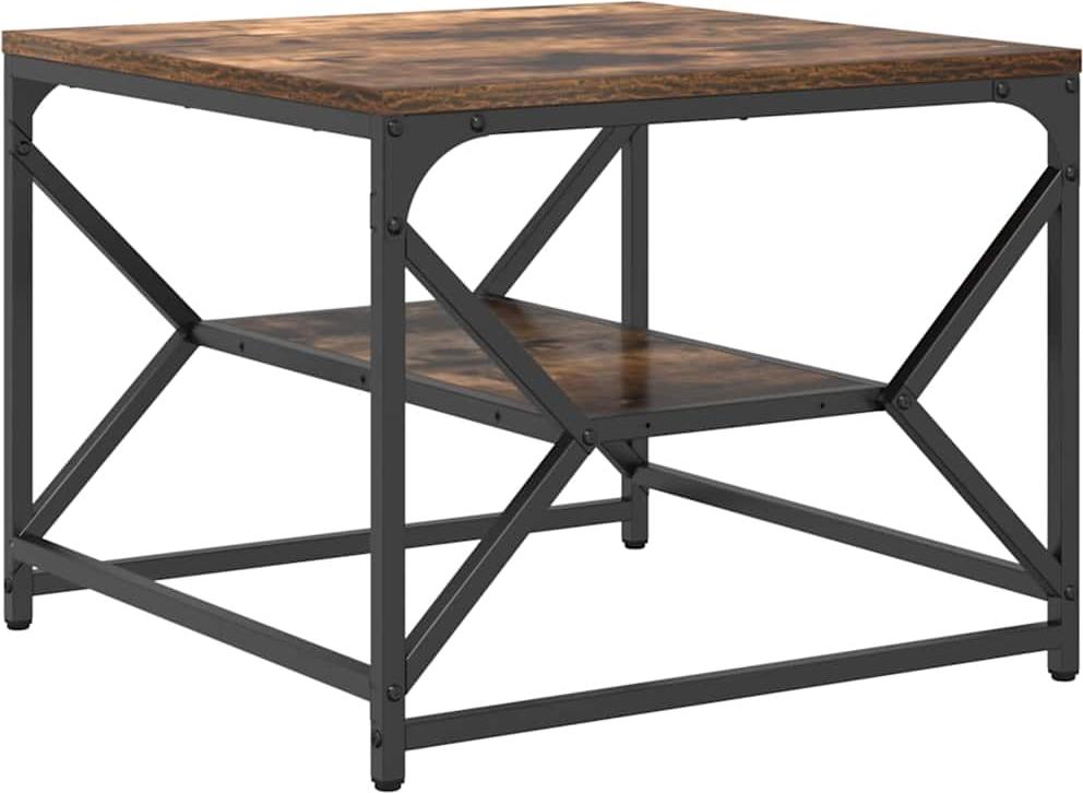 vidaXL Couchtisch Geräucherte Eiche 51 x 50 x 40 cm 868227