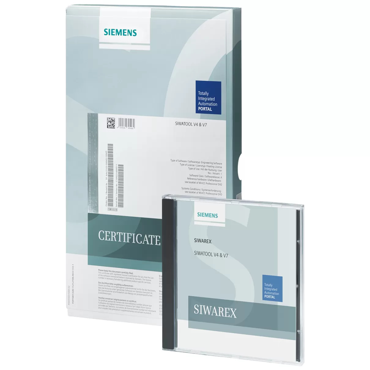 Siemens Service und Inbetriebnahmesoftware SIWATOOL V4 und V7 für SIWAREX Wägebaugruppen 7MH49001AK01
