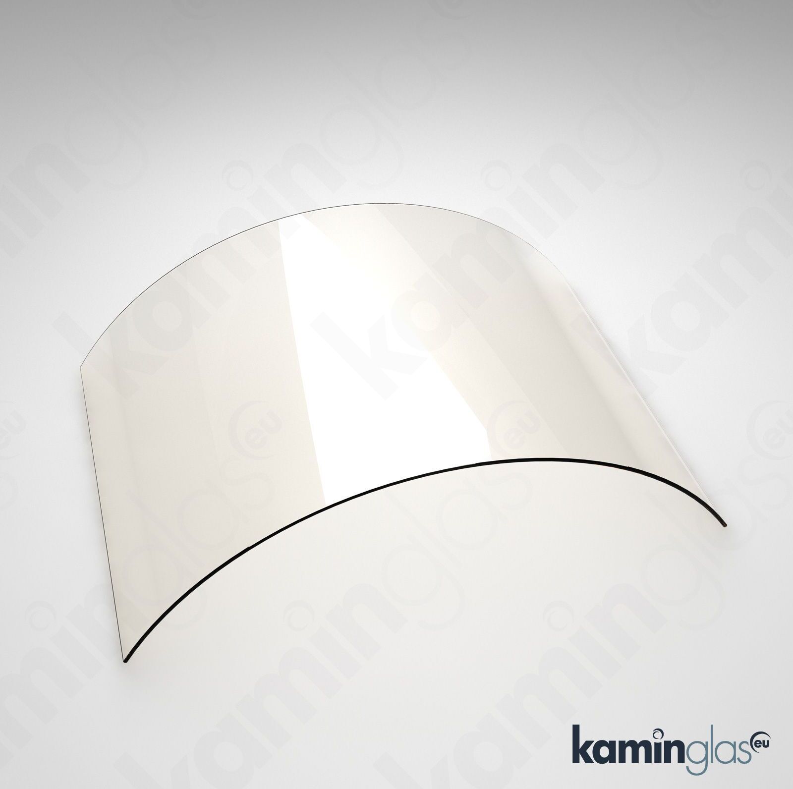 Temprix Kaminglas & Ofenscheibe - Kaminscheibe & Ofenglas gebogen | passend für Jydepejsen Fine-Line A + B JY.9101.1000