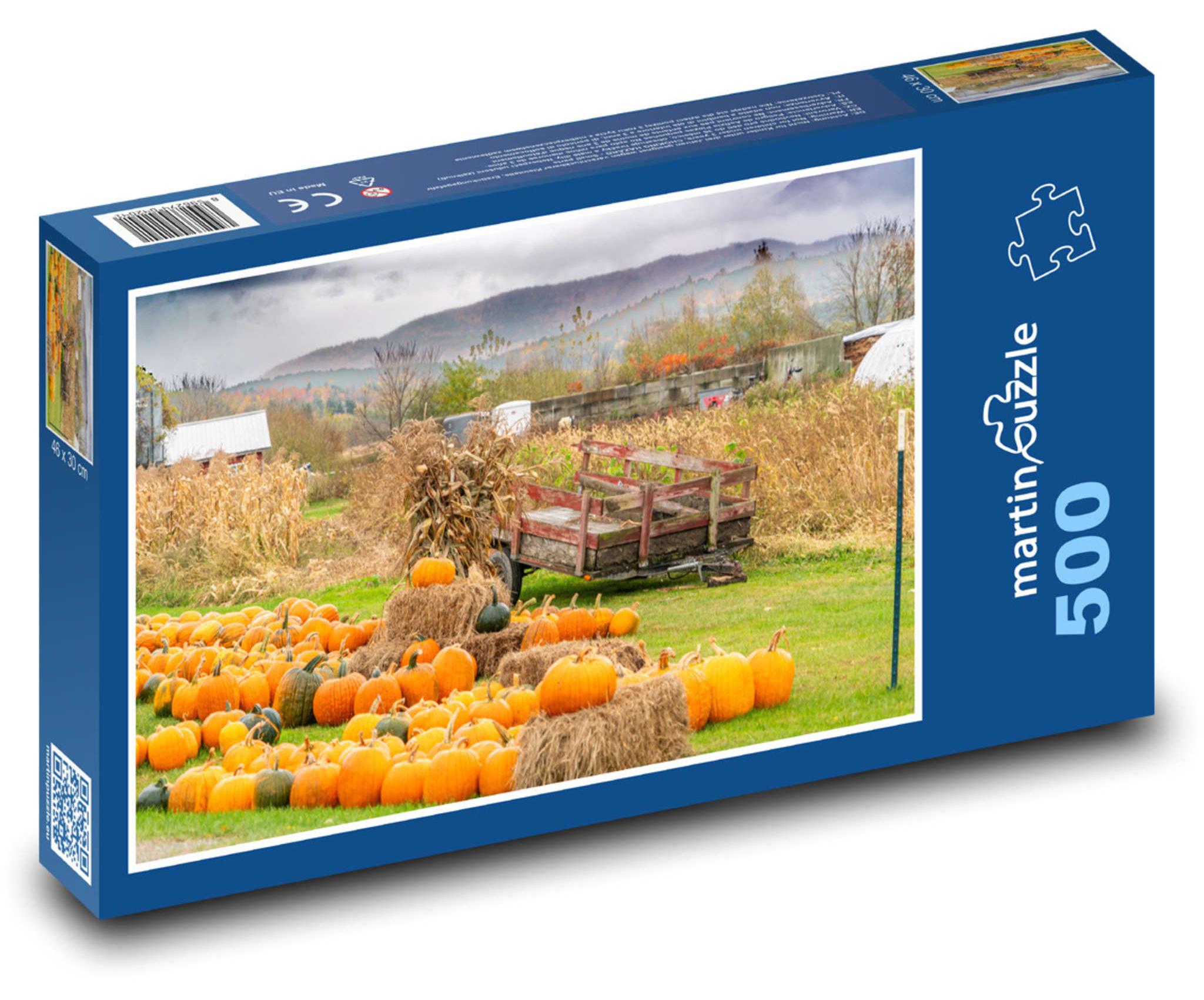 MCprint Puzzle 500 Herbstliche Kürbisernte - martinpuzzle