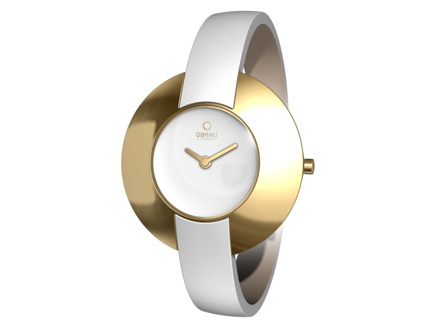 Obaku Damen Armbanduhr Weiß V135LGIRW
