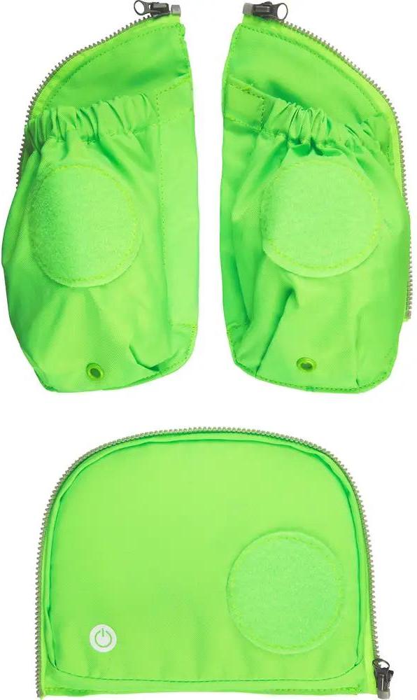 ergobag Fluo LED Seitentaschen Zip-Set G ergobag Fluo LED Seitentaschen Zip-Set Grün ERG-STL-001-213