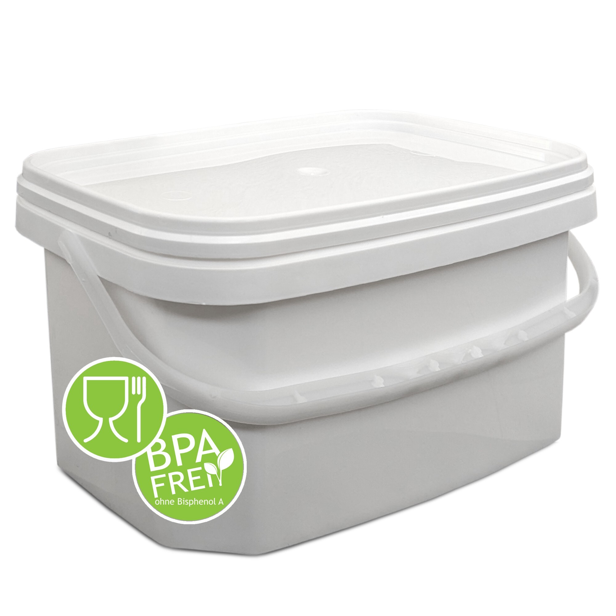 Seau Pliable 5 litres avec Couvercle | Sceau Retractable 5l en Silicone