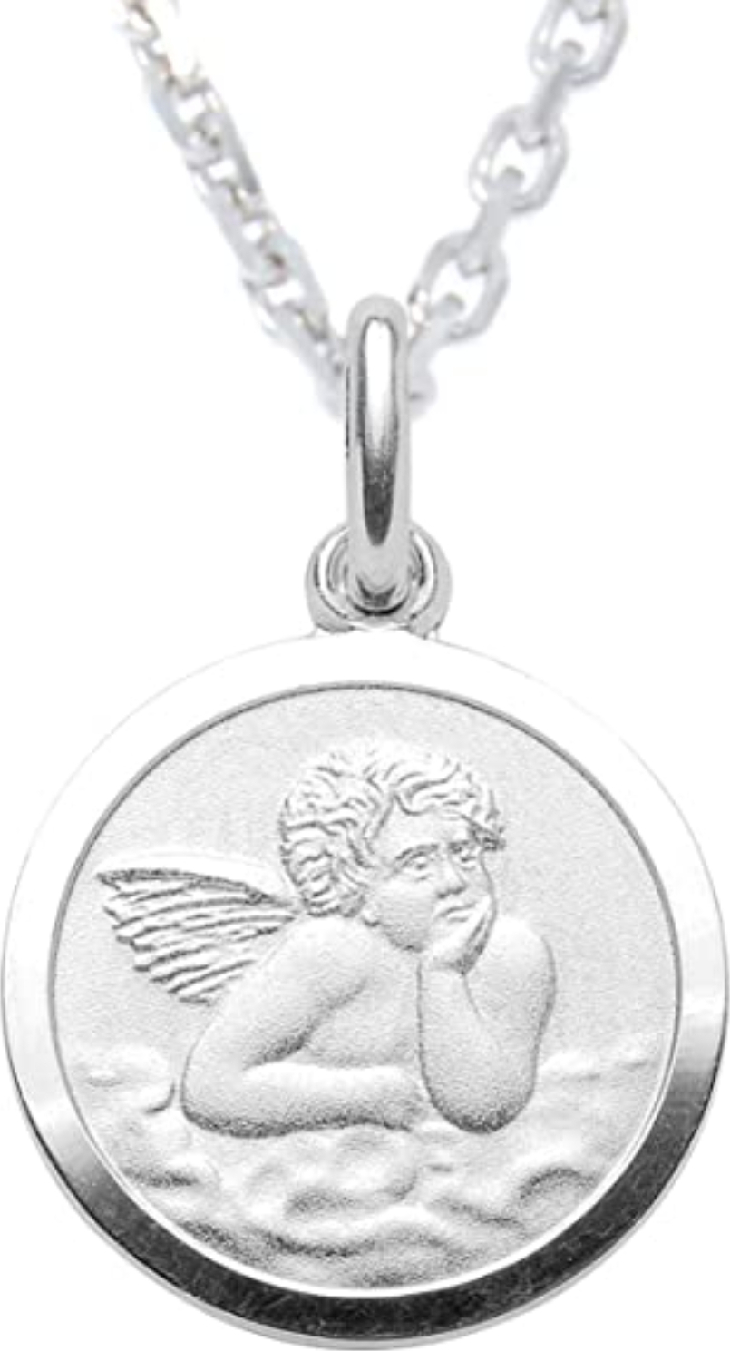 SELVA Halskette mit Amor Medaille Silber 925/rh