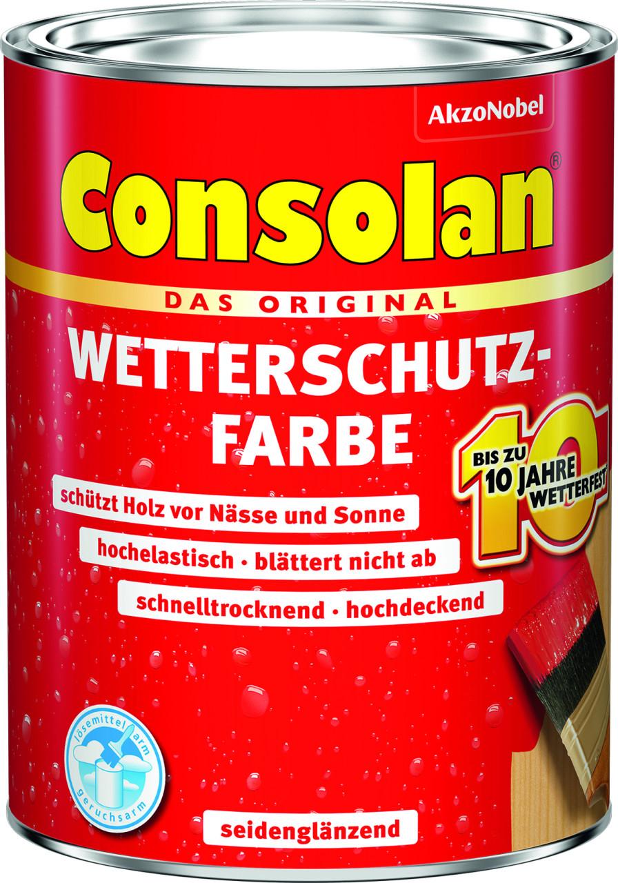 Consolan Wetterschutz-Farbe 0,75 L weiß 5087489