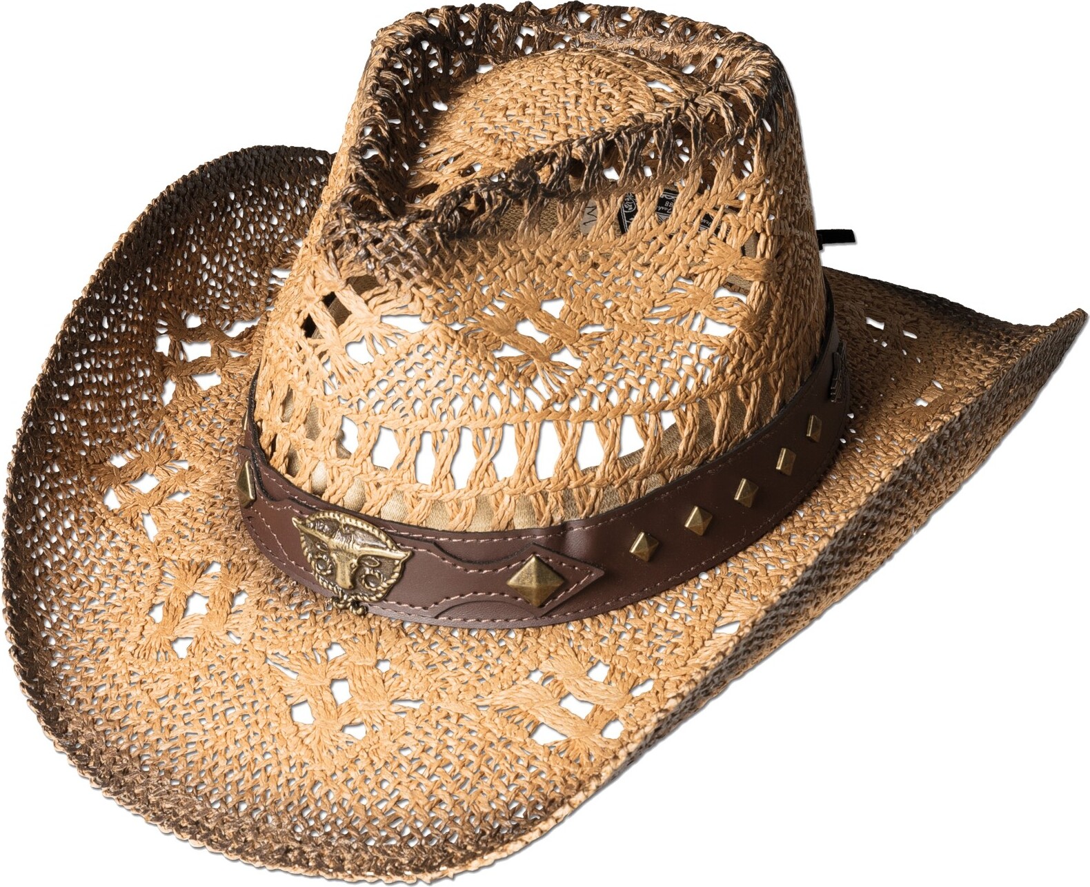 3x Westernhut Bänder 68,5cm - PU Leder Hutbänder Für Cowboy Hüte