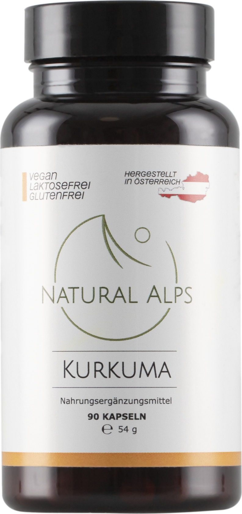 Pure Admiral GmbH NATURAL ALPS Kurkuma - 90 Kapseln (3 Monate) 500mg Kurkuma je Kapsel - labor & vegan, AUSTRIA NA40013