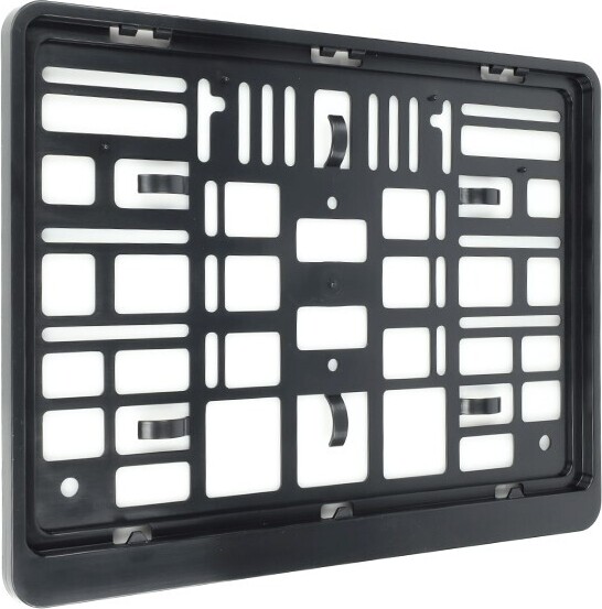 Intense Lot De 2 Supports Plaque Immatriculation Chromé Métallisé - Format Européen 520x110 Mm