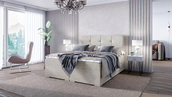 Boxspringbett Bett Schlafzimmer Luxus Textil Möbel - JVmoebel JVM4067282546660