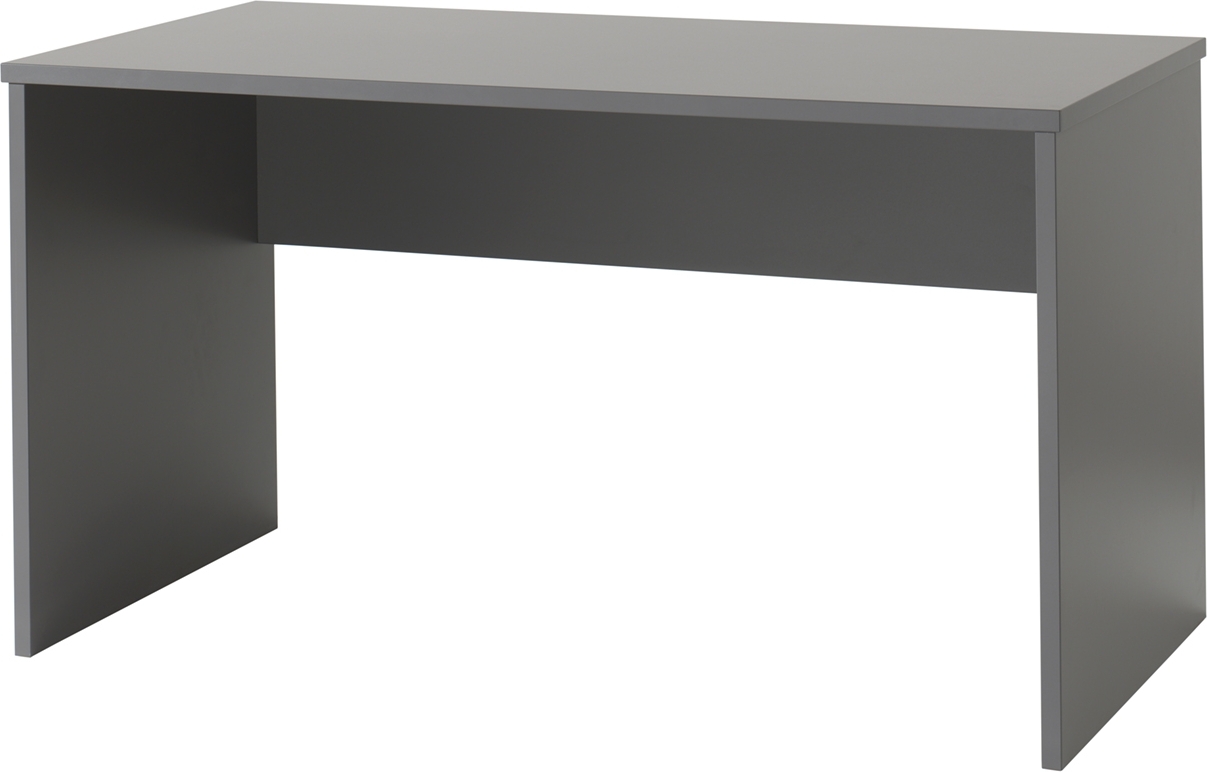 Kinderschreibtisch >LONDON< in Anthrazit/Buche - 140x75x65cm (BxHxT)