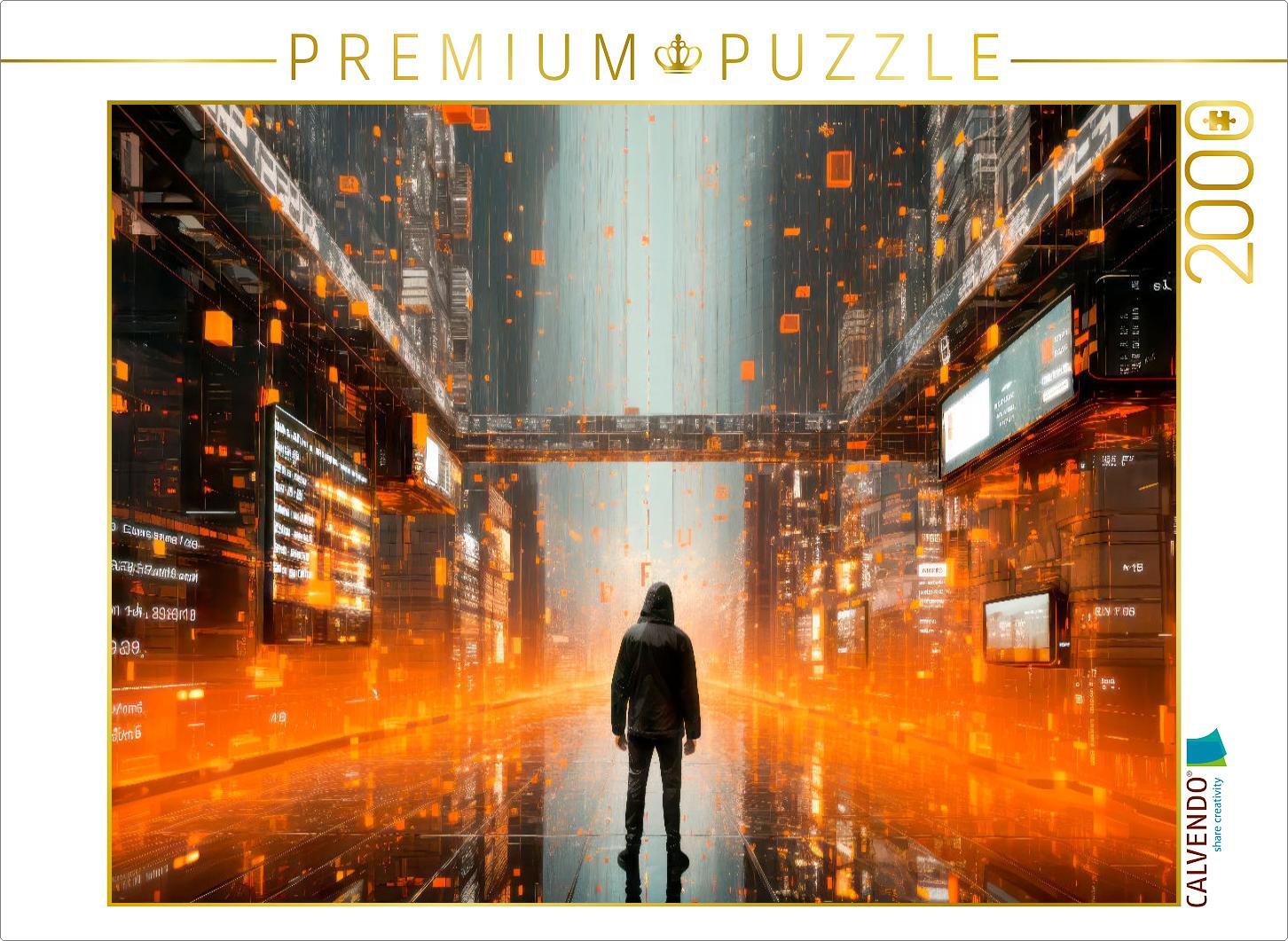 CALVENDO Puzzle METAVERSE KUNST Immersion | 2000 Teile Lege-Größe 90x67cm Foto-Puzzle für glückliche Stunden