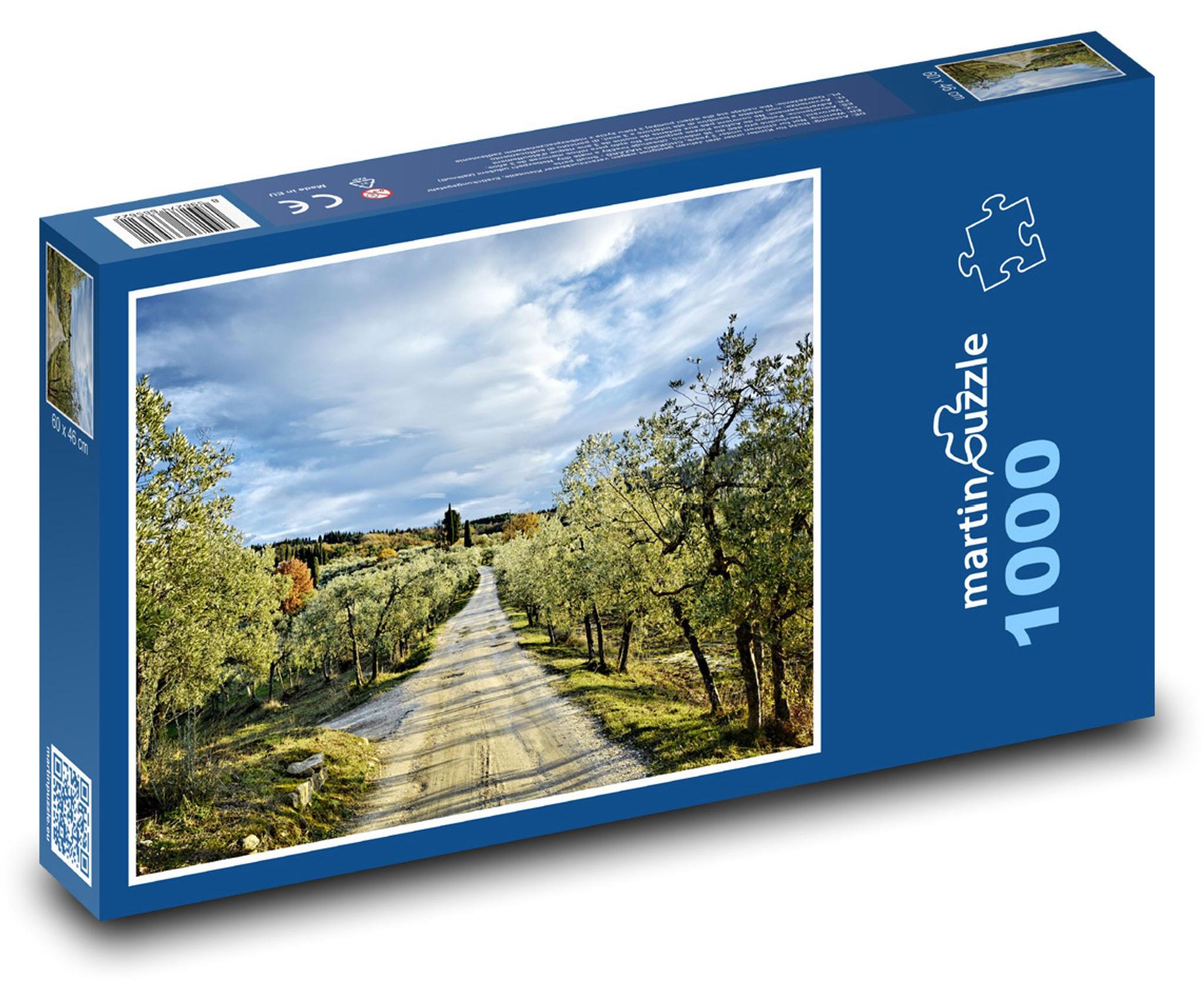 MCprint Puzzle 1000 Toskanische Landschaftsstraße - martinpuzzle