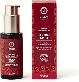 Akhan khadi STRONG AMLA Haaröl - Beugt Haarausfall & grauem Haar vor - Stärkt Haarwurzeln - 100% natürlich, pflanzlich, vegan & silikonfrei - 50ml 174833163