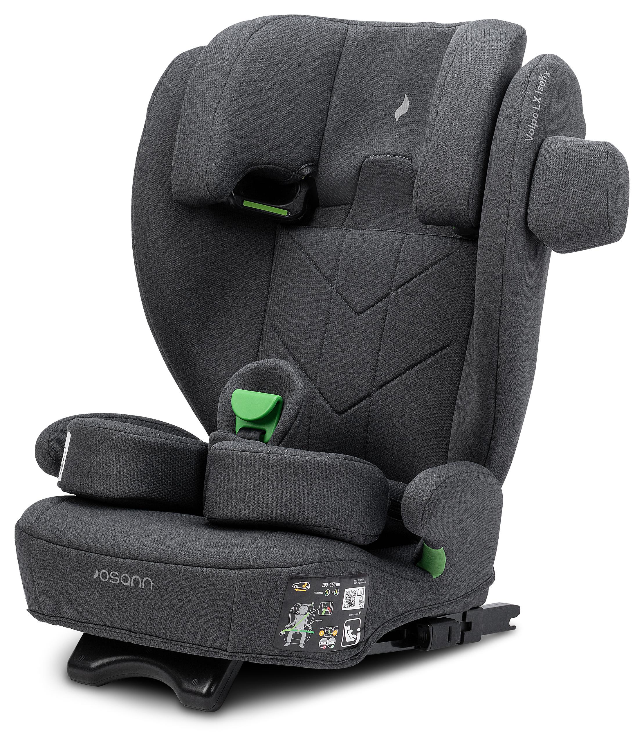 Osann Volpo LX Isofix Kindersitz 100 bis 150 cm Slide-Protektor Seitenaufprallschutz Dark Grey Melange 103-365-279