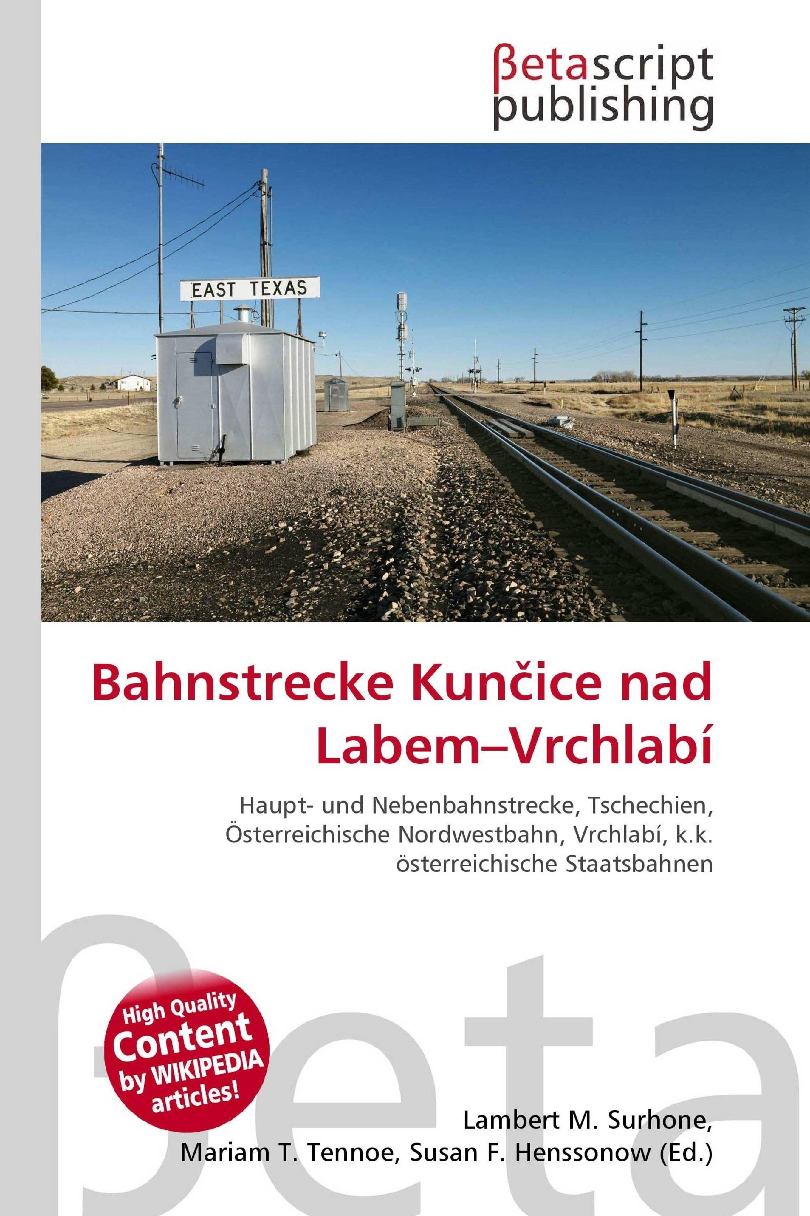 Sonstige Verlage Bahnstrecke Kun¿ice nad Labem-Vrchlabí