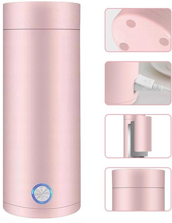 OEM Portable Elektrik Wassererhitzer - Mini Wassererhitzer - Reise Wassererhitzer - 400 ML - Rosa - 7,5 x 20,5 cm 2026