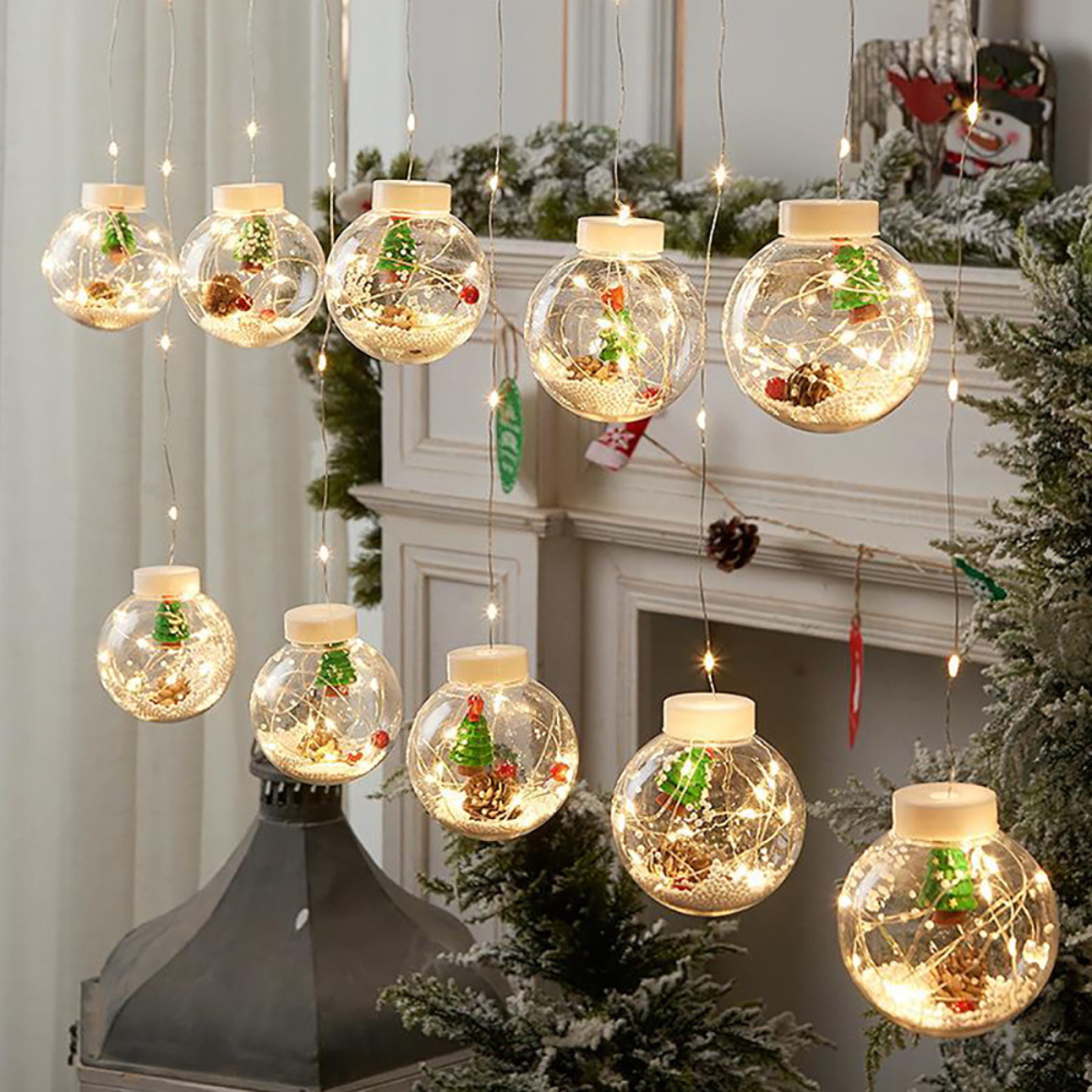 Weihnachtsdeko,Lichtervorhang LED,10 Kaufland.de