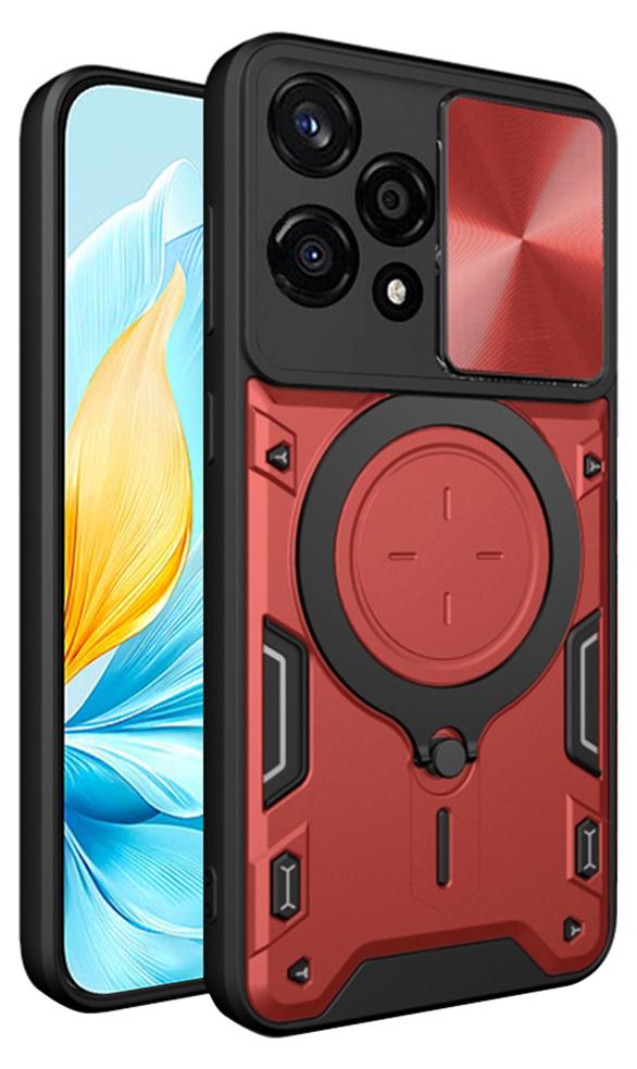 Techsuit CamGuard Pro Back Cover Hülle für HONOR 200 Lite - Rot