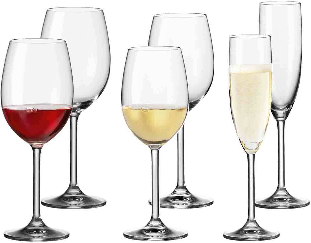 Leonardo DAILY Weinglas Sektglas 6er Single-Set