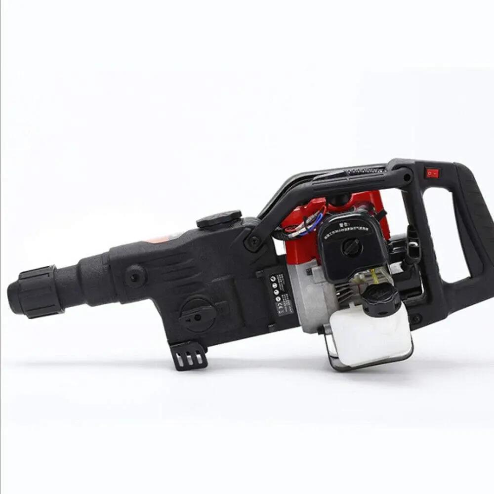 StarTech Benzin-Abbruchhammer - Betonhammer - 32,7 cm³ 2-Takt - 2,4 PS - 3 Bohrer + 2 Meißel - EU-Stecker - Schwarz