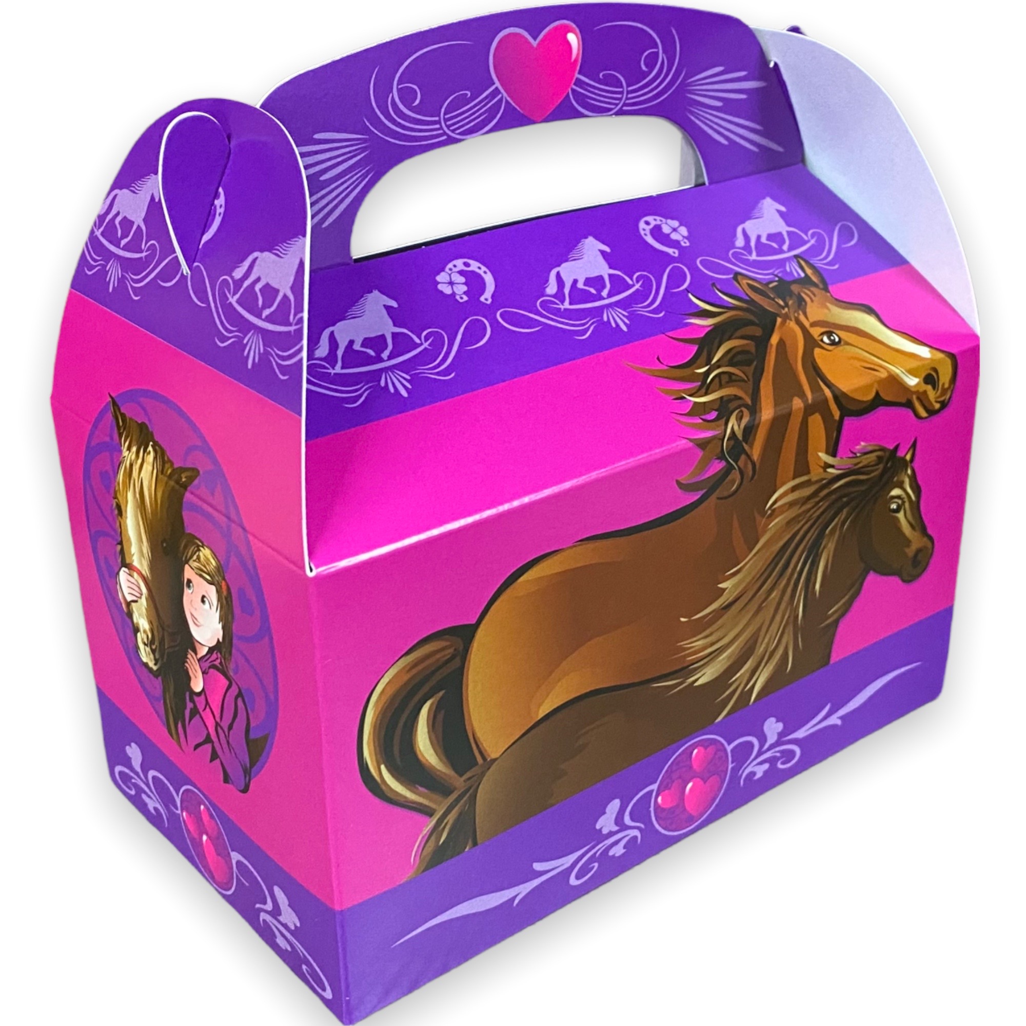 Pferde Party Geschenkboxen 12 Stück aus Pappe
