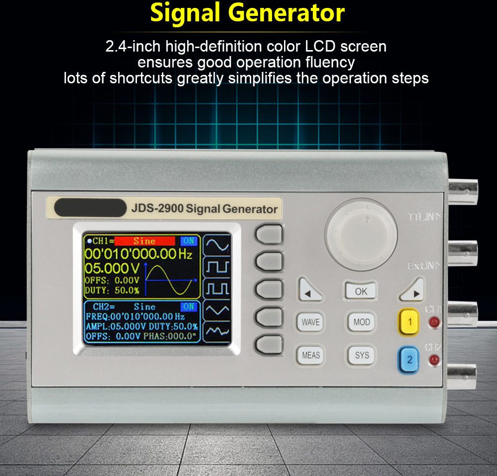 Cocosity JDS2900 DDS-Signalgenerator Zähler Digitalsteuerung Sinusfrequenz (15MHz )