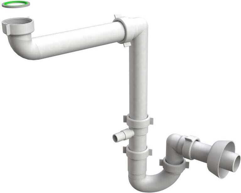 Kiamami Valentina Platzsparender Siphon für ein Waschbecken | Space 1B A2120000000143