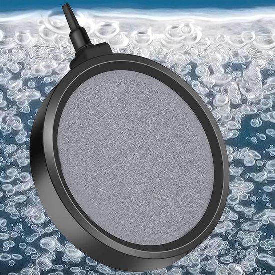 Famanu Luftstein für Teiche und Aquarien - Große Luftstein-Disk mit Anschlussmöglichkeiten für 4mm/8mm Schläuche SHSHOP