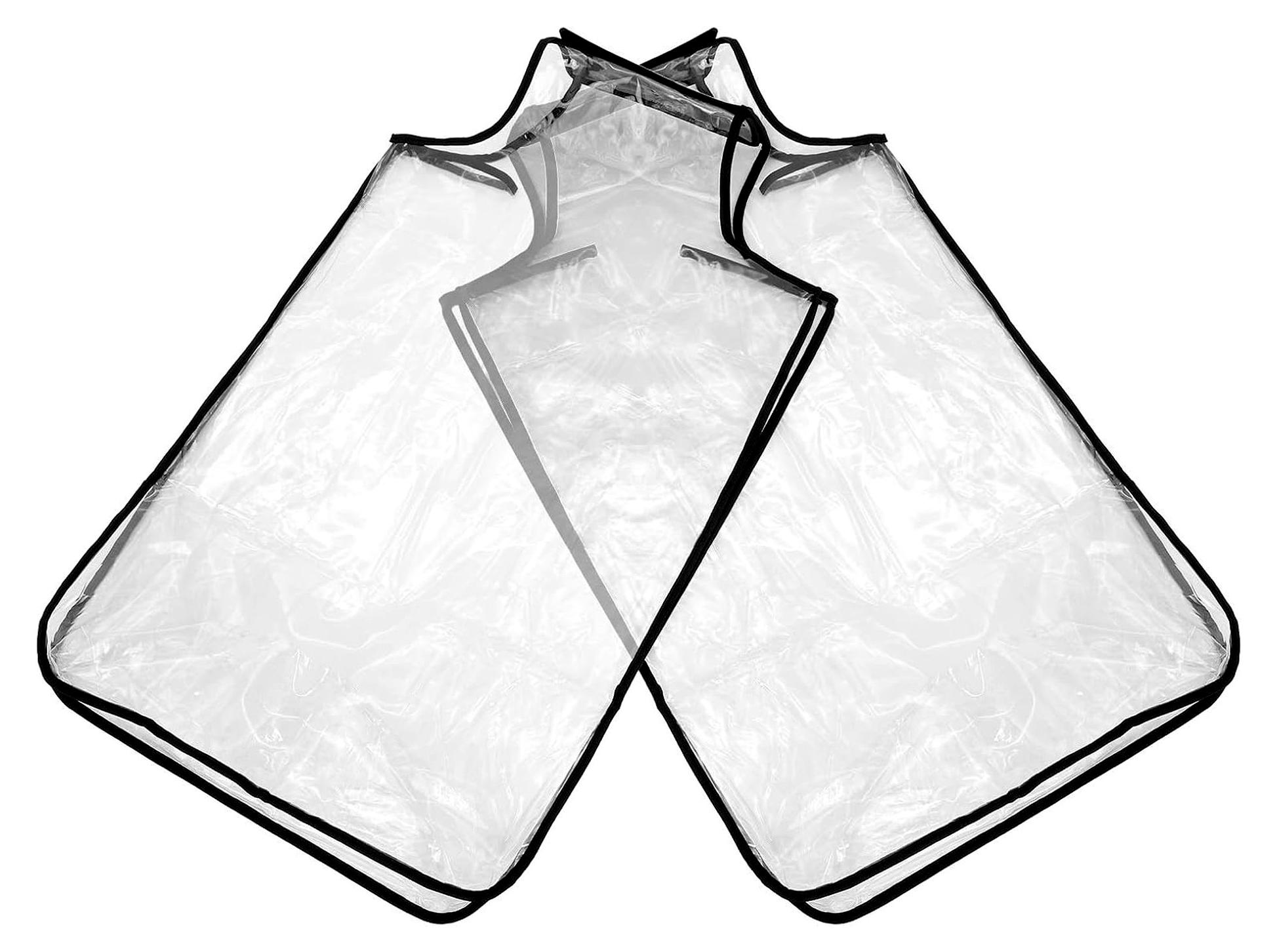 Markenlos 2er Set Kofferhüllen aus wasserdichtem PVC, kratzfest und faltbar für 30 Zoll Rollkoffer, ideal für Reisen und Sicherheitskontrollen