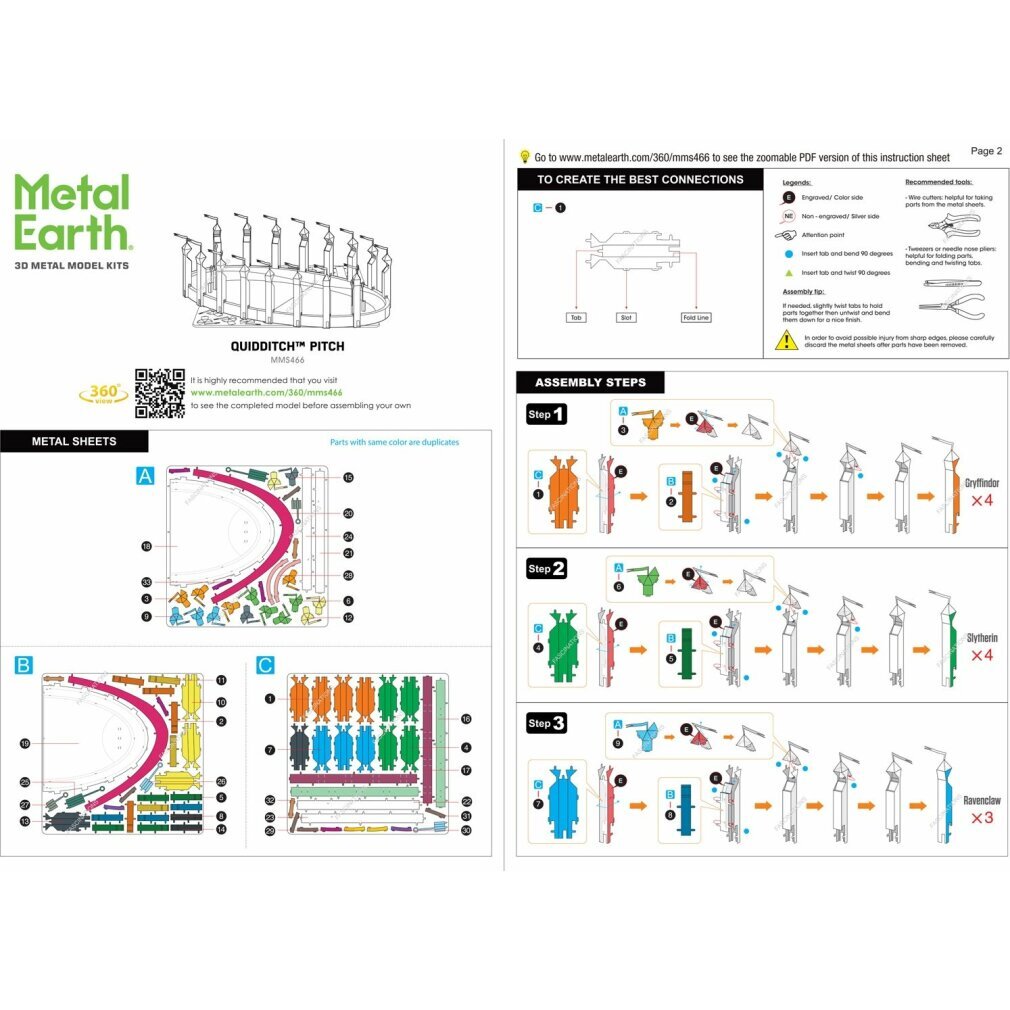 METAL EARTH 3D-Puzzle Harry Potter: Der Spielplatz 365869