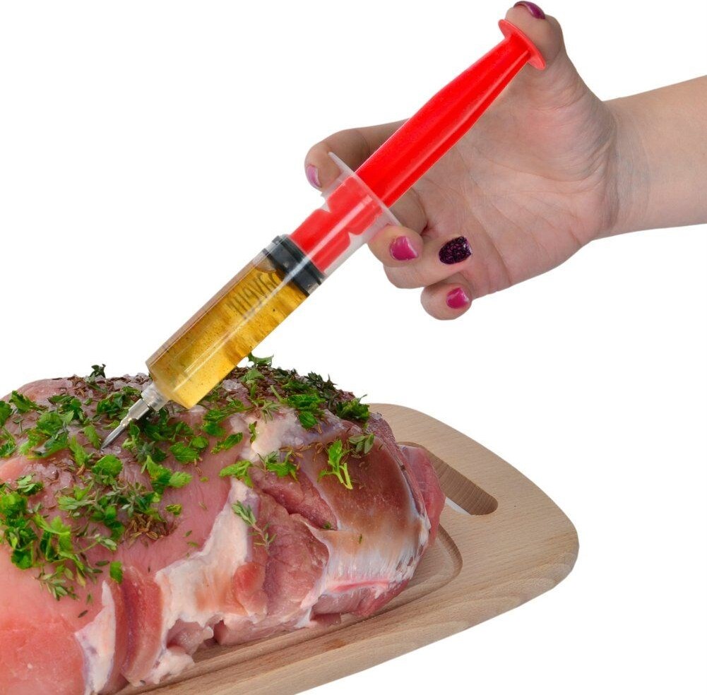 Orion Marinadenspritze Marinierspritze Bratenspritze Gewürzspritze Fleischspritze 45 ml