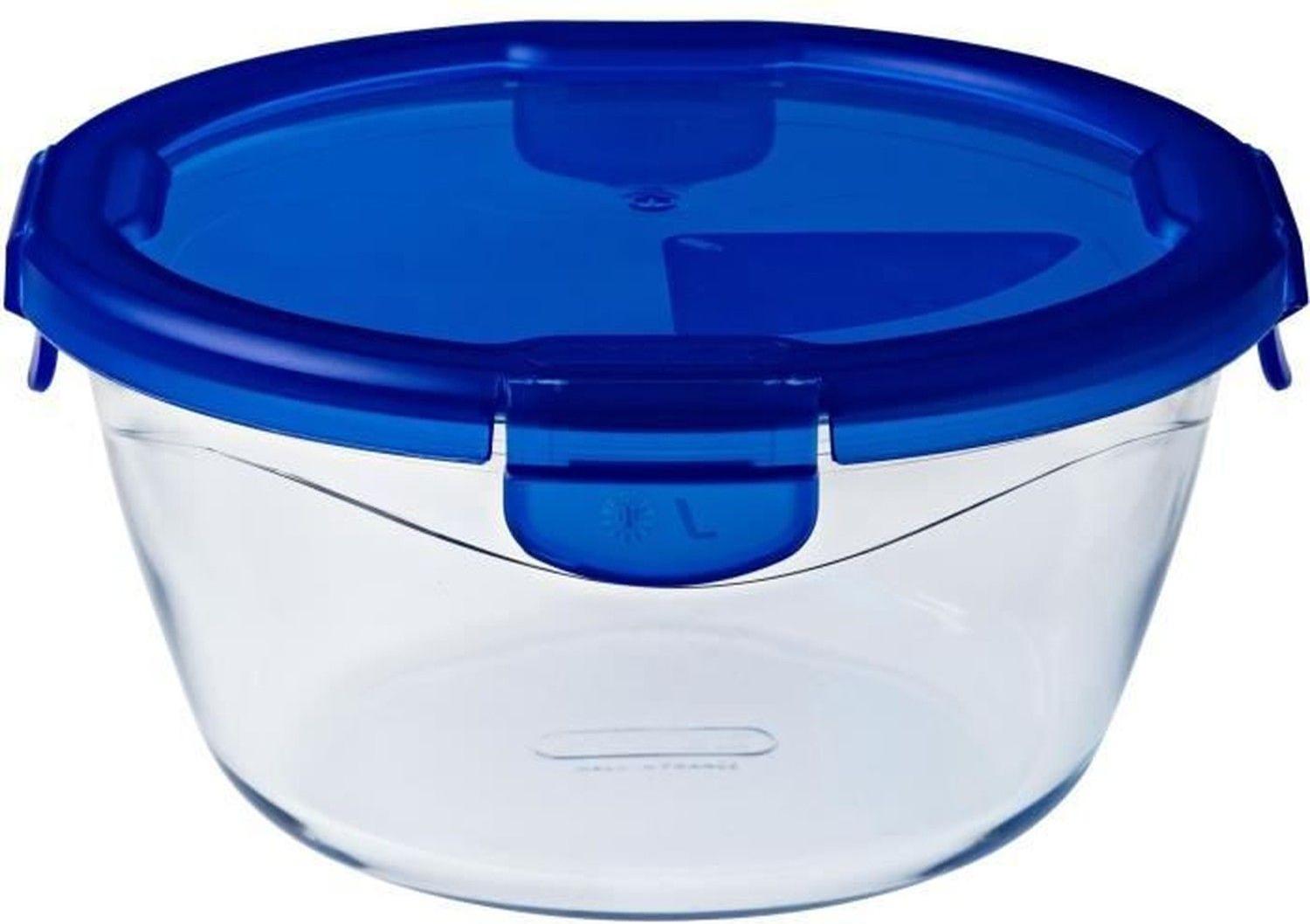Pyrex - Cook & go - Runde Glasdose mit luft- und wasserdichtem Deckel Ø 20 cm - Kochen, Backen, Aufbewahren und Mitnehmen 36849