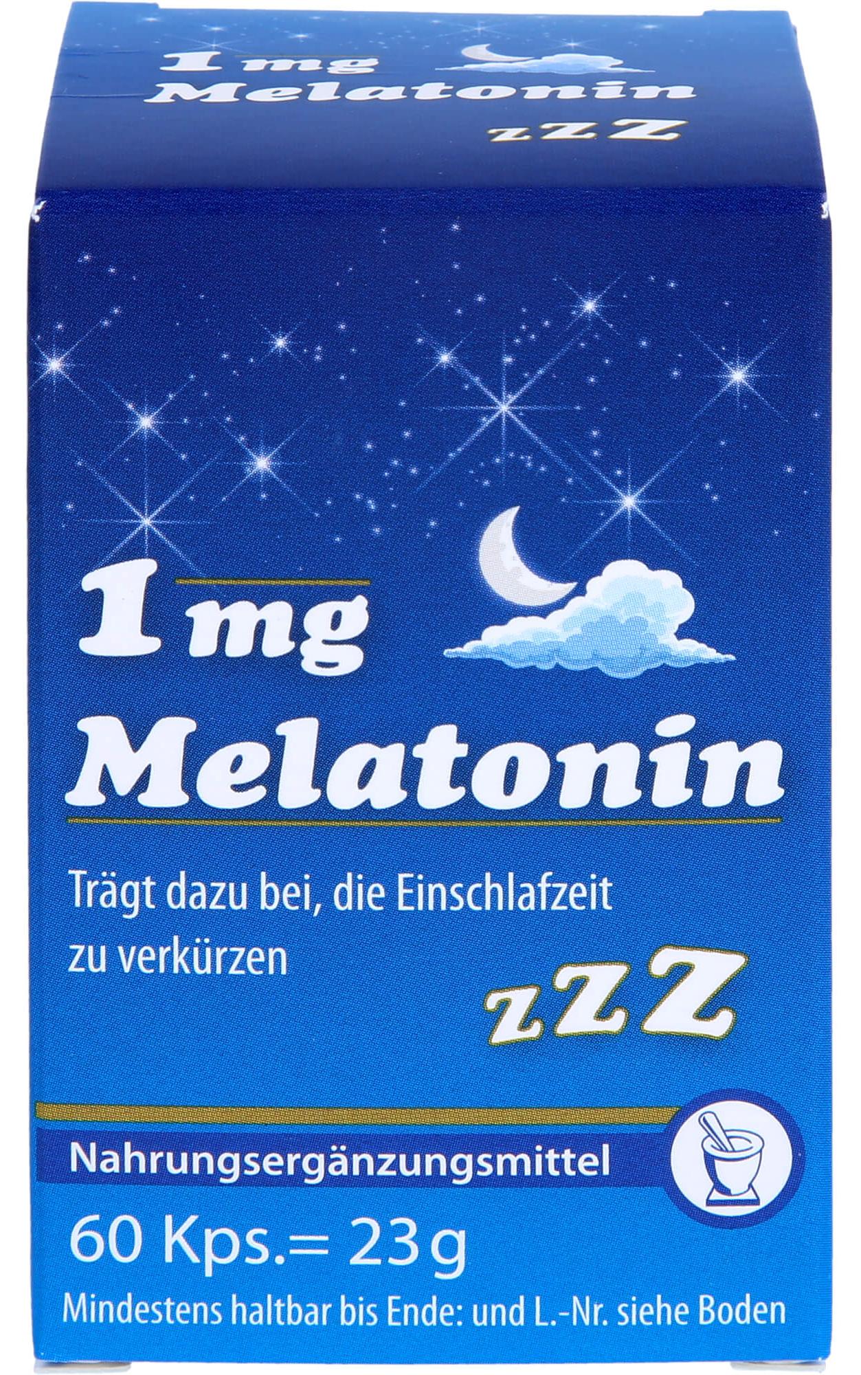 Pharma Peter GmbH Pharma Peter Melatonin 1 mg Kapseln trägt dazu bei, die Einschlafzeit zu verkürzen, 60 St. Kapseln 17212002