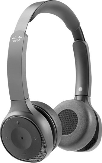 Cisco Headset 730, Dual Wireless Bluetooth mit Tragetasche, USB-A HD-Adapter, USB-A- und 3,5mm-Kabel, Ladestation, anthrazit, 1 Jahr Garantie de (HS-WL-730-BUNAS-C)