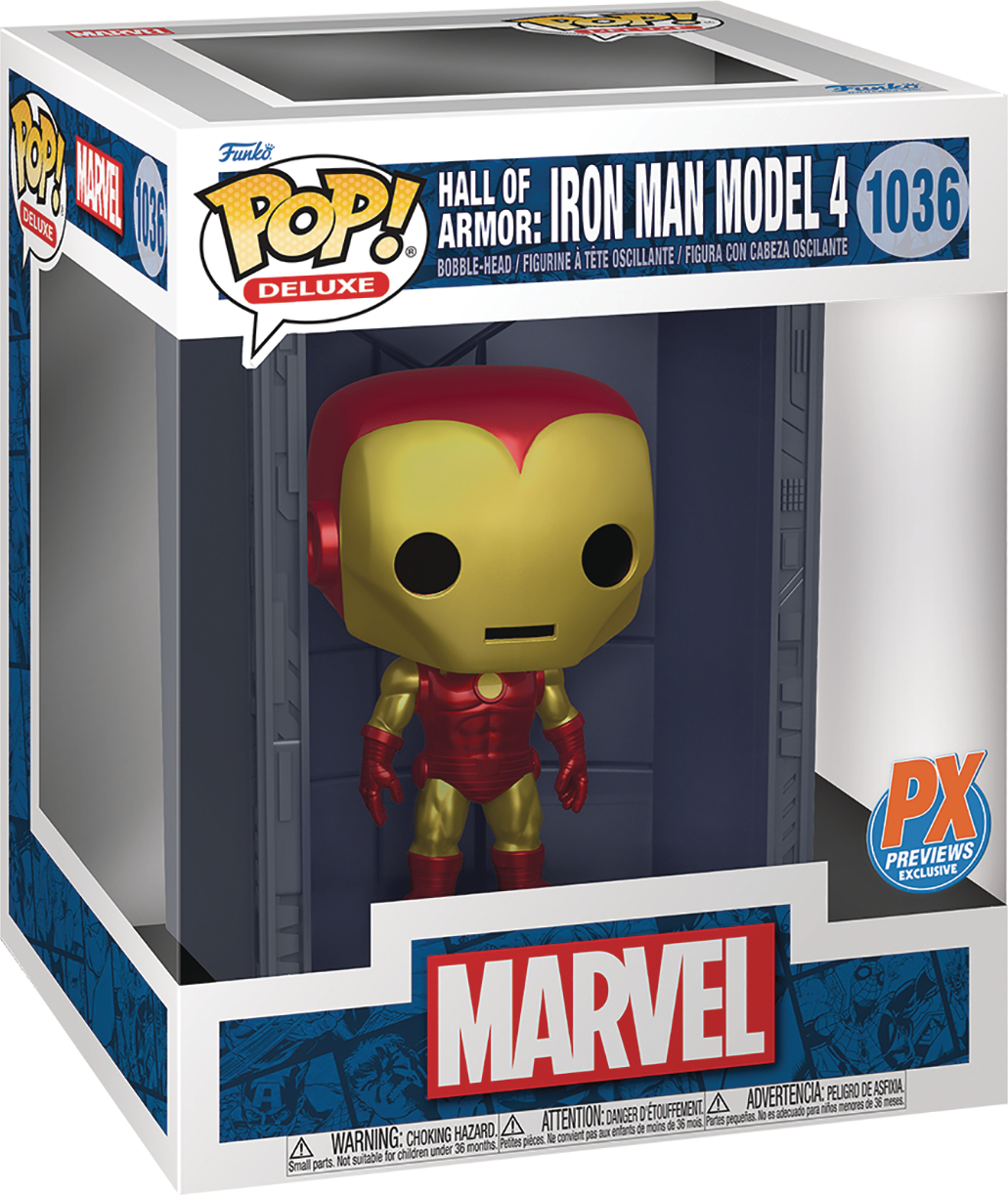 Marvel - Hall Of Armor Iron Man Model 4 1036 PX Previews Exclusive - Funko Pop! Deluxe FK62781