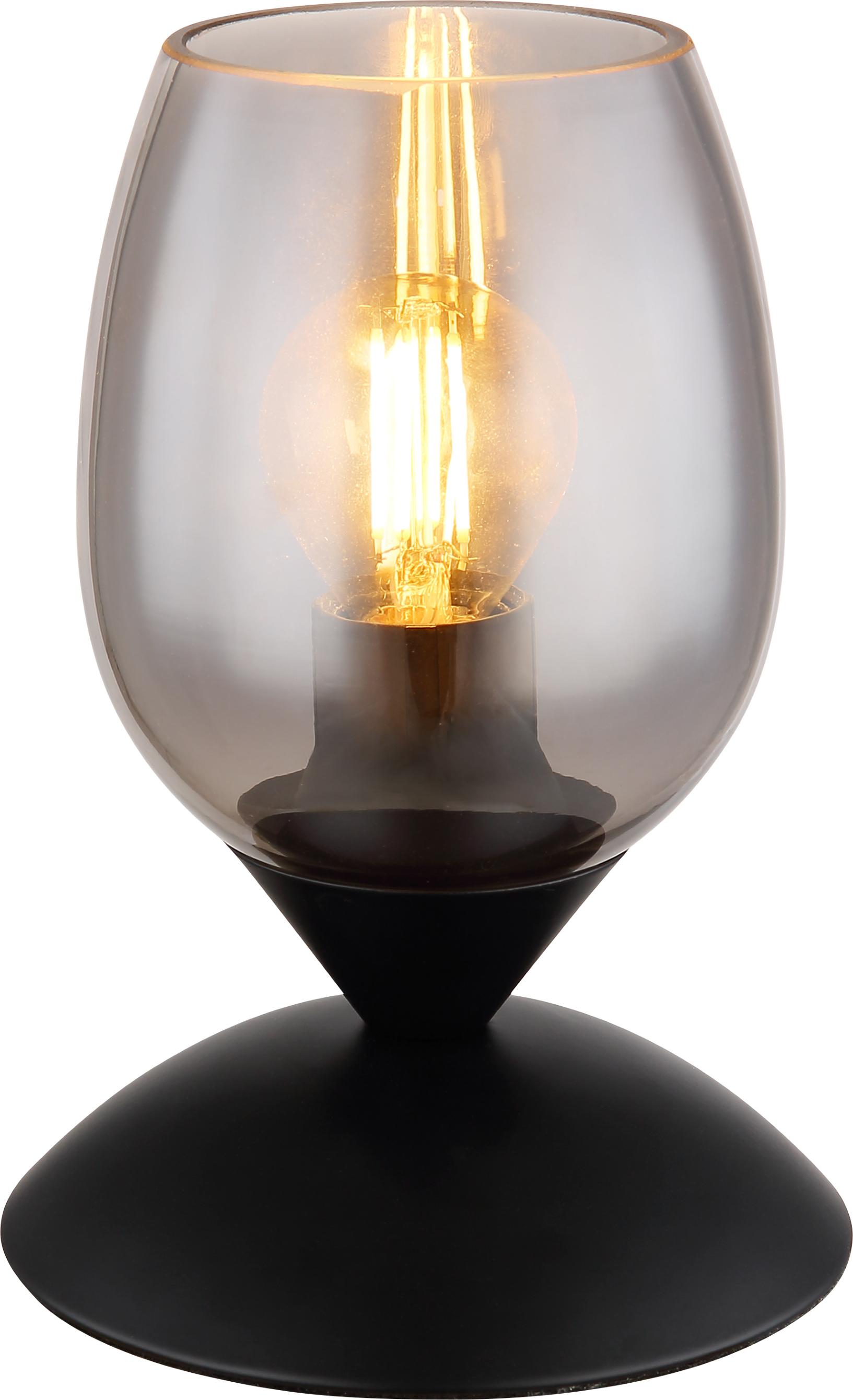 GLOBO 24007S KUWAITA Tischleuchte Metall schwarz matt, 1x E14