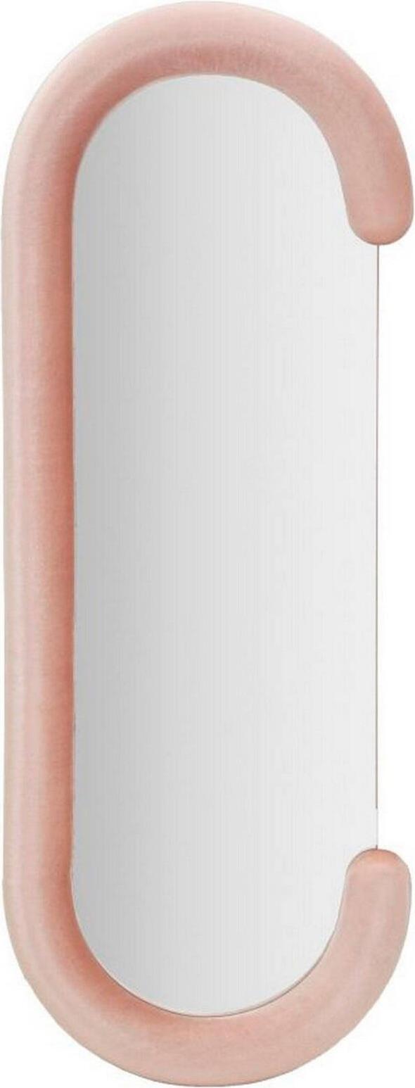 Dmora Spiegel Shot, Spiegel mit Rahmen, Wanddekorationsartikel, Spiegeldekoration, 60x7 h160 cm, Rosa
