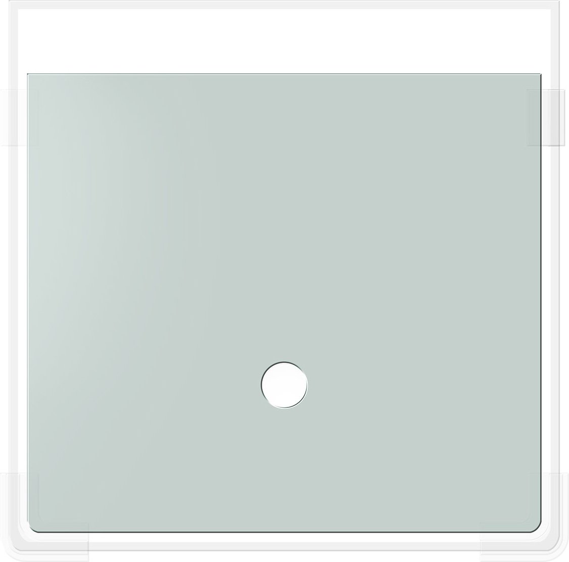 Dennerle Abdeckscheibe Nano Cube, 30 Liter, kurzversion - 28 x 25 cm - Abdeckscheibe mit Griffloch 5696