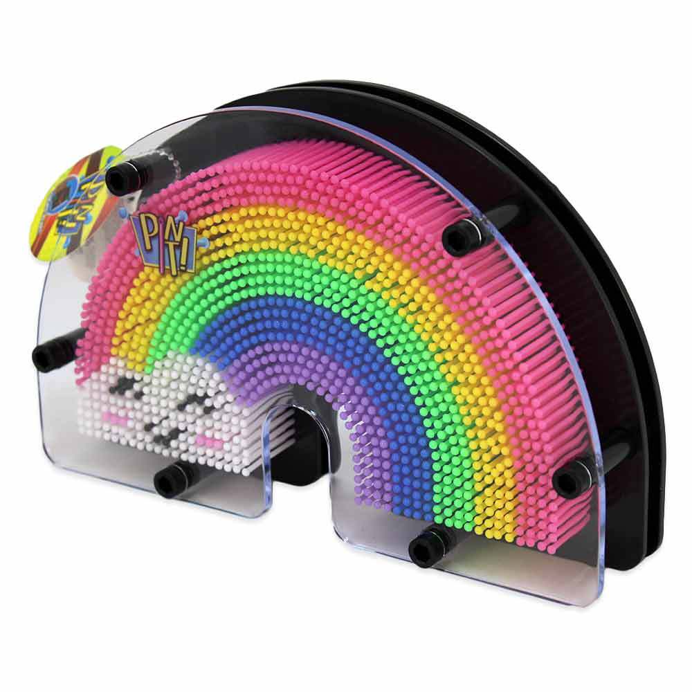 BEMIRO Pin Art Motiv Regenbogen "Pin It!" - ca. 21 cm 3111024
