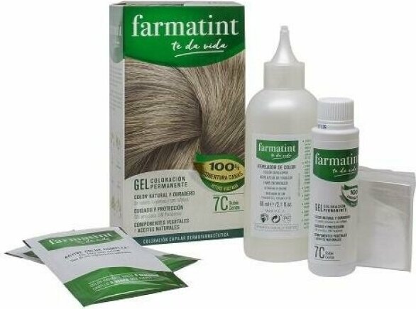 Permanenter Farbstoff Farmatint 7c-Ash Blonde Gel