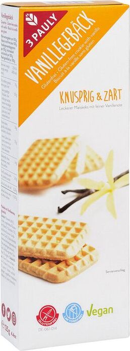 3 Pauly Vanillegebäck - 125g x 12 - 12er Pack VPE