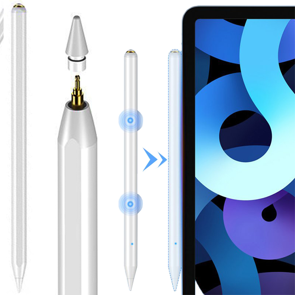 Kapacitný stylus Choetech pre iPad (aktívny) biely (HG04)