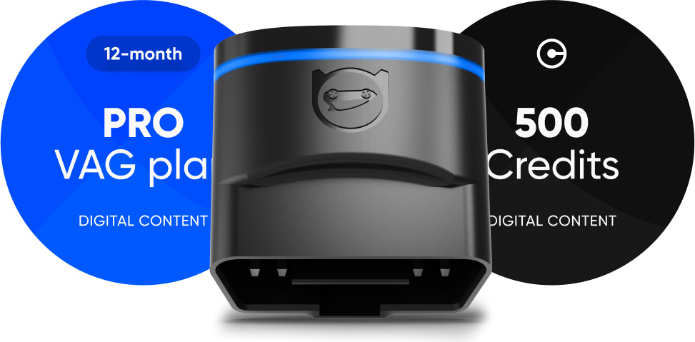 OBDeleven 2 (Nextgen) + 12 Monate PRO PLAN + 500 Credits