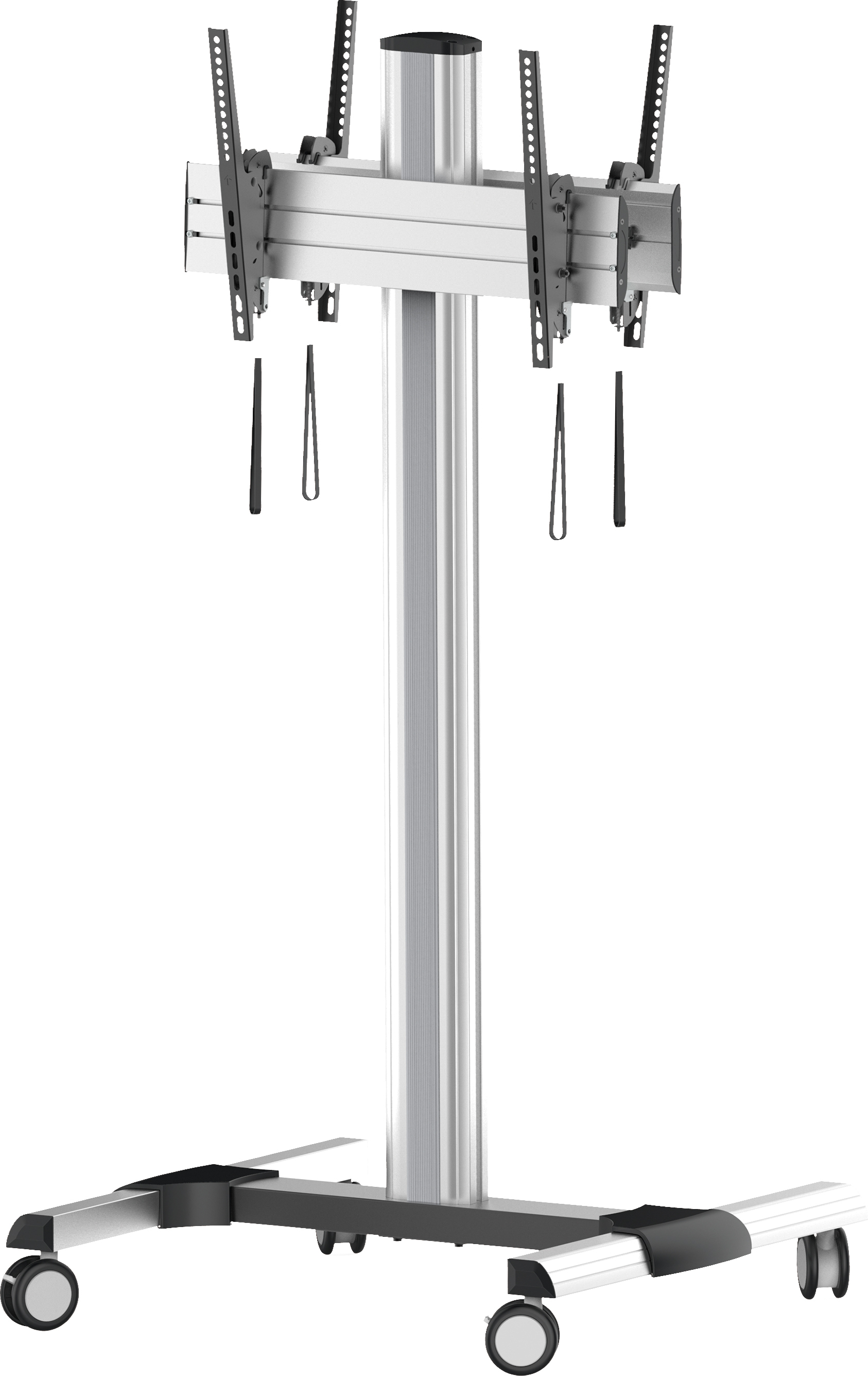 myWALL My Wall Standfuß für 2 LCD Bildschirme für Bildschirme 37“ - 70“ (94 - 178 cm), Belastung bis 60 kg pro Bildschirm keine Einzellieferung ins Ausland möglich HP 112 L