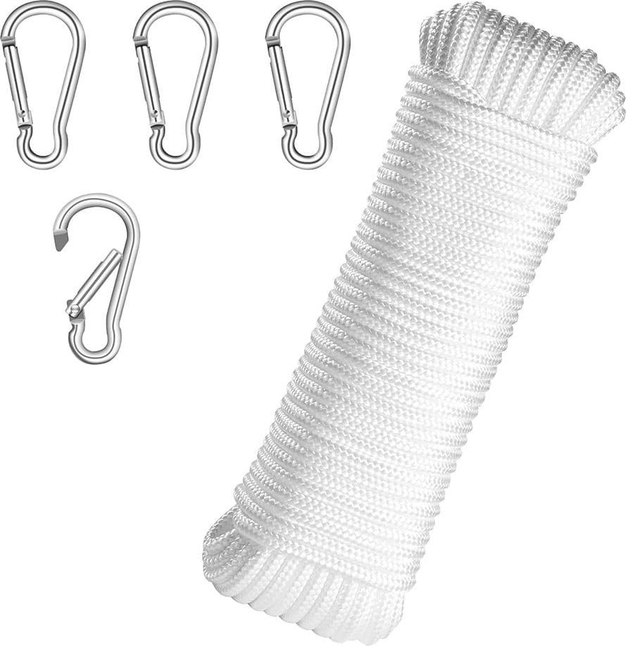 Einemgeld Wetterfestes Fahnenmastzubehör: 20 m Nylon-Fahnenseil K-PCXJ-20251125-298