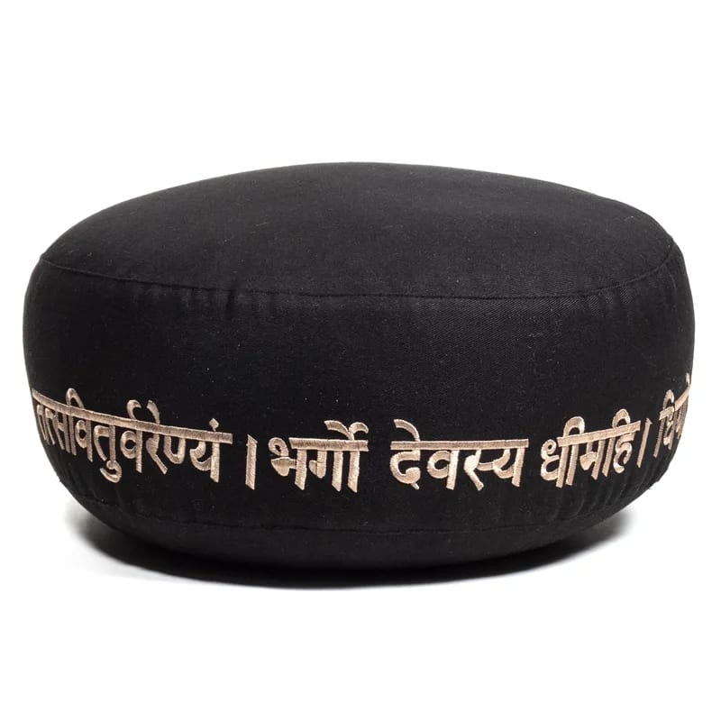 Bahadra Meditationskissen Gayatri Mantra Baumwolle BIO (OCS) -- 33x17 cm, ±2300 g